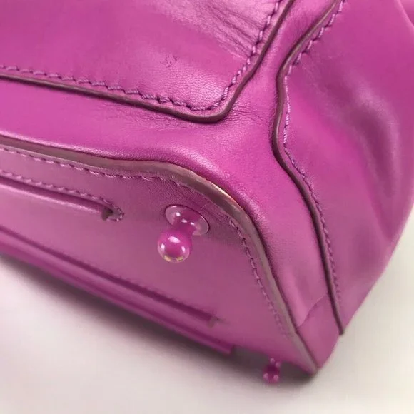 THOMAS WYLDE Large size Hand Bag Shoulder Bag Pink-Purple Leather - Picture 6 of 11